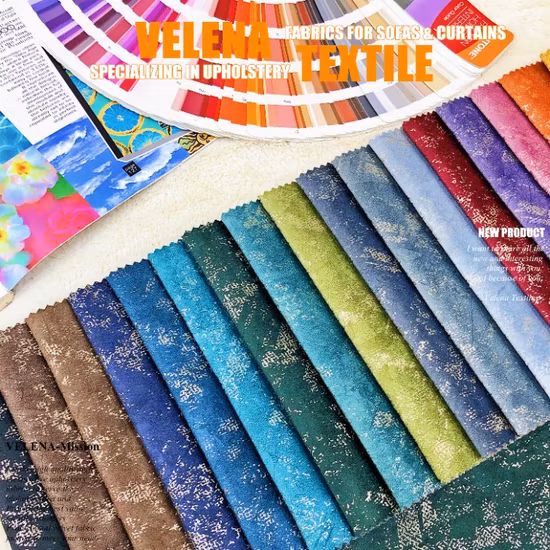 Nuovo tessuto tessile per la casa Olanda Velluto Tintura con stampa e tappezzeria in lamina Tessuto per tende per divani Fabbrica in Cina 4