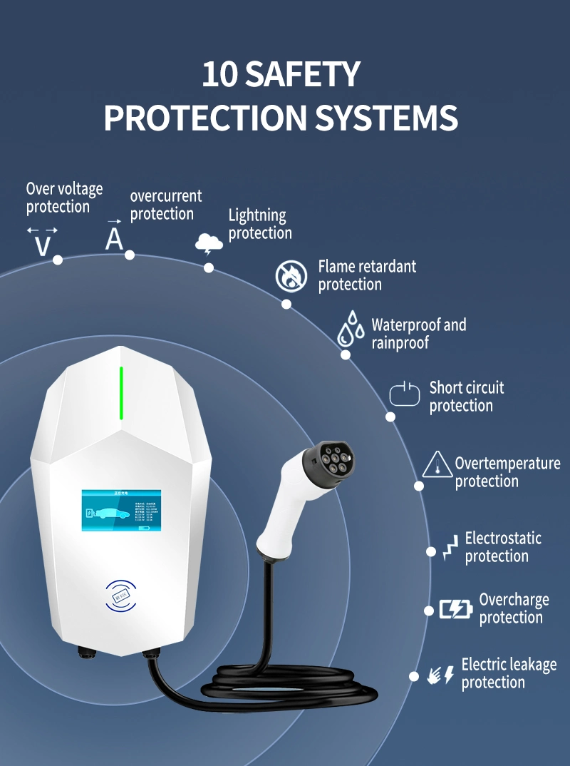 2023 Hot Selling 11kw Automotive Battery Powered Electric Vehicle Charging Station APP Controlled Electric Vehicle Charger